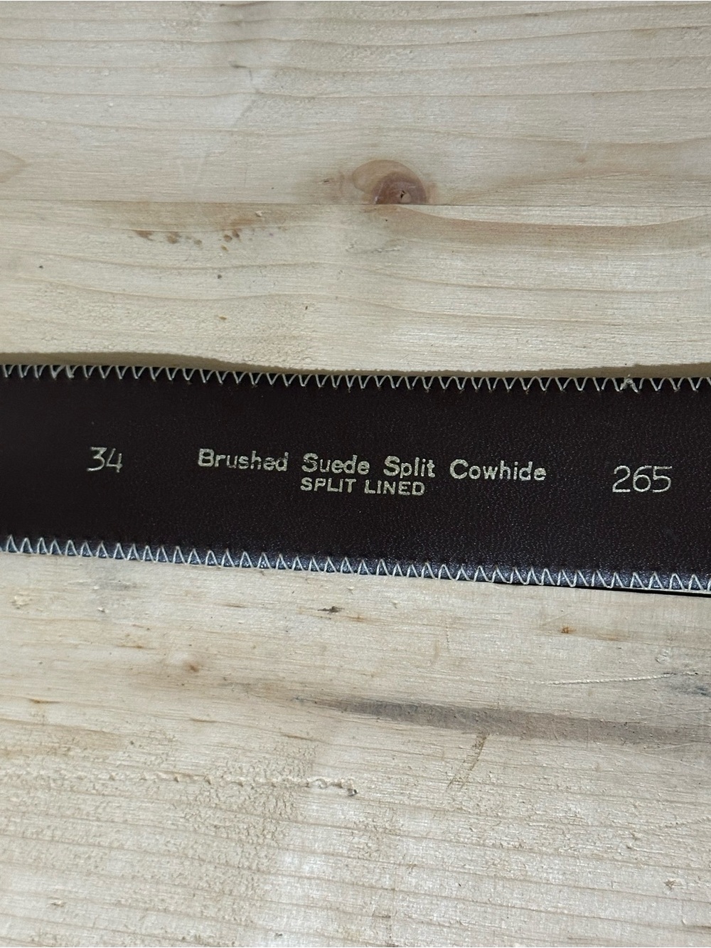 The Campus Suede Leather Size 34 Women’s Belt - Picture 5 of 7